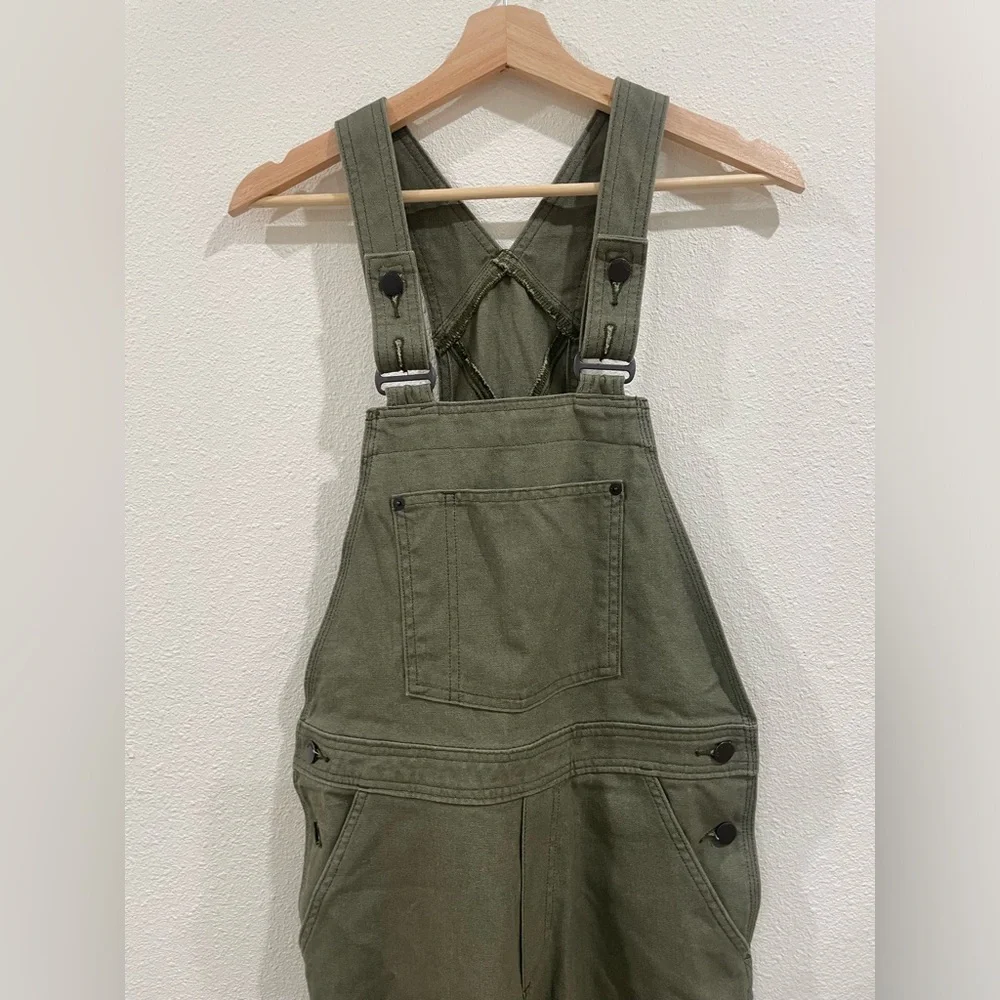 Patagonia Women's Point Reyes Canvas Overalls Basin Green Size Small - Picture 5 of 15
